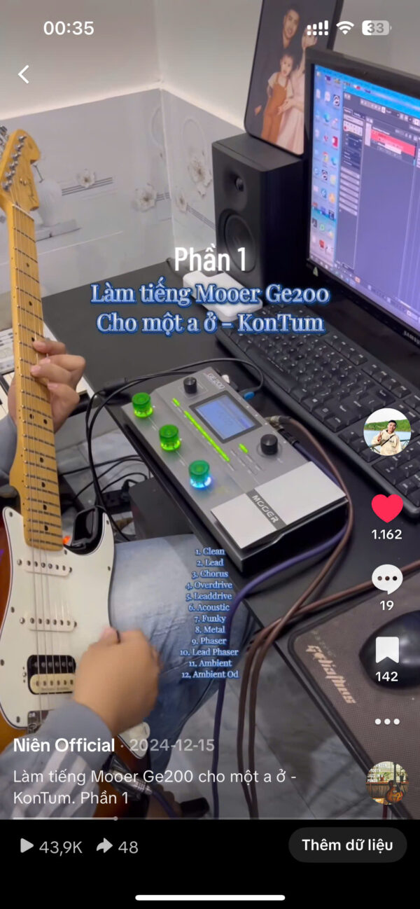 MOOER GE200 - NIÊN PATCH